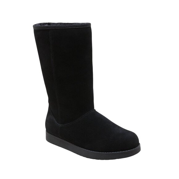NWT Universal Thread Womens Sarah Suede Shearling Winter Boots 91467407 Black 6M - Picture 1 of 9